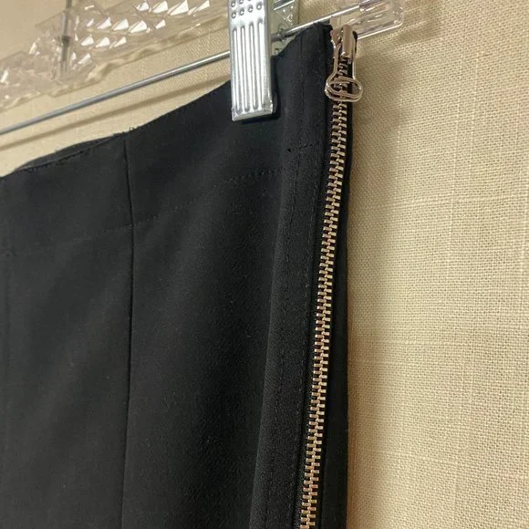 EUC Elizabeth & James Eddine Black High-Waist Skinny Zip-cuff Ponte Pants Size 2 - Picture 6 of 9